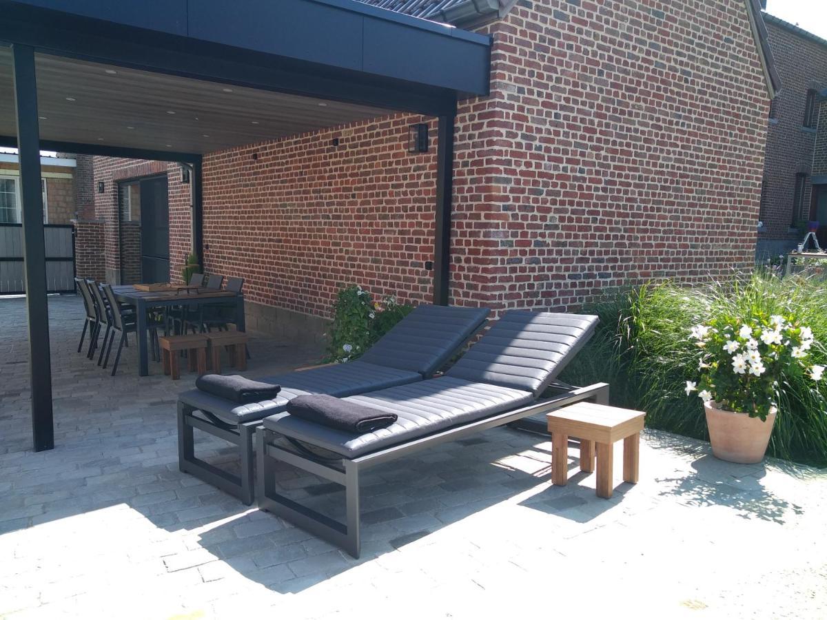 Vakantiewoning Mierzicht Met Prive Wellness Haspengouw Boekhout Bagian luar foto