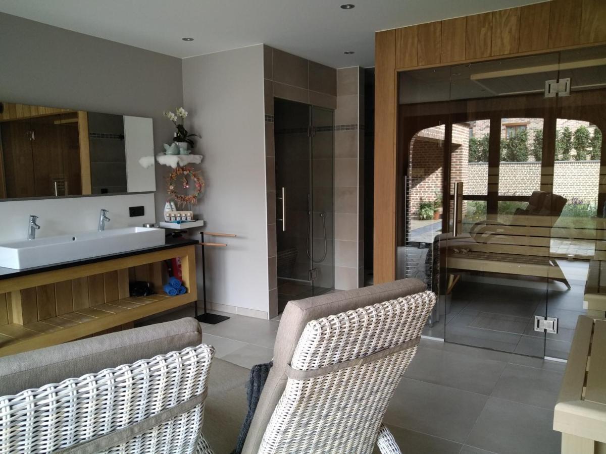 Vakantiewoning Mierzicht Met Prive Wellness Haspengouw Boekhout Bagian luar foto